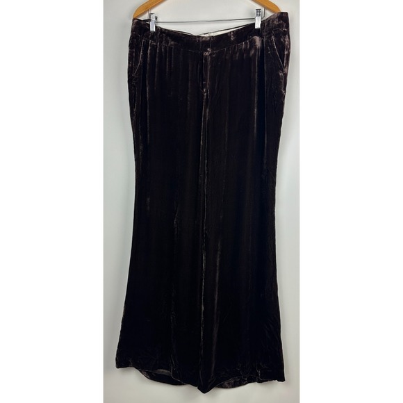 NWT  J. Crew Velvet City Fit Pants Relaxed Straight Leg Brown Size 16 Vtg Y2k - Picture 15 of 15